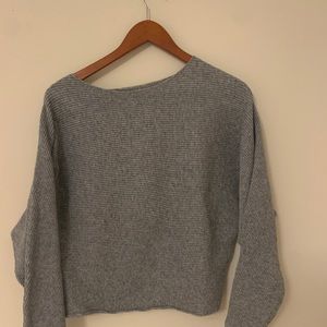 Grey cropped sweater